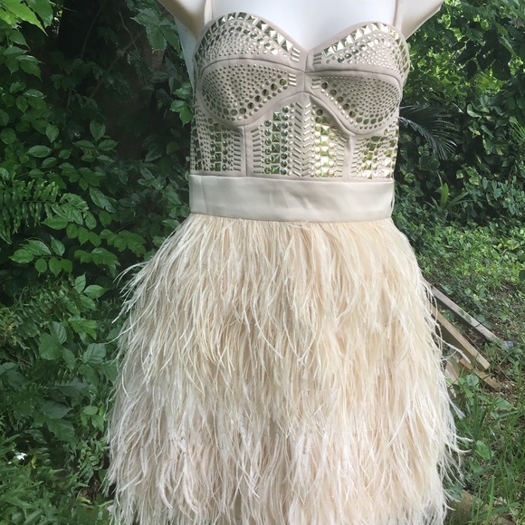 BeBe dress with feathers and studs - Picture 2 of 10
